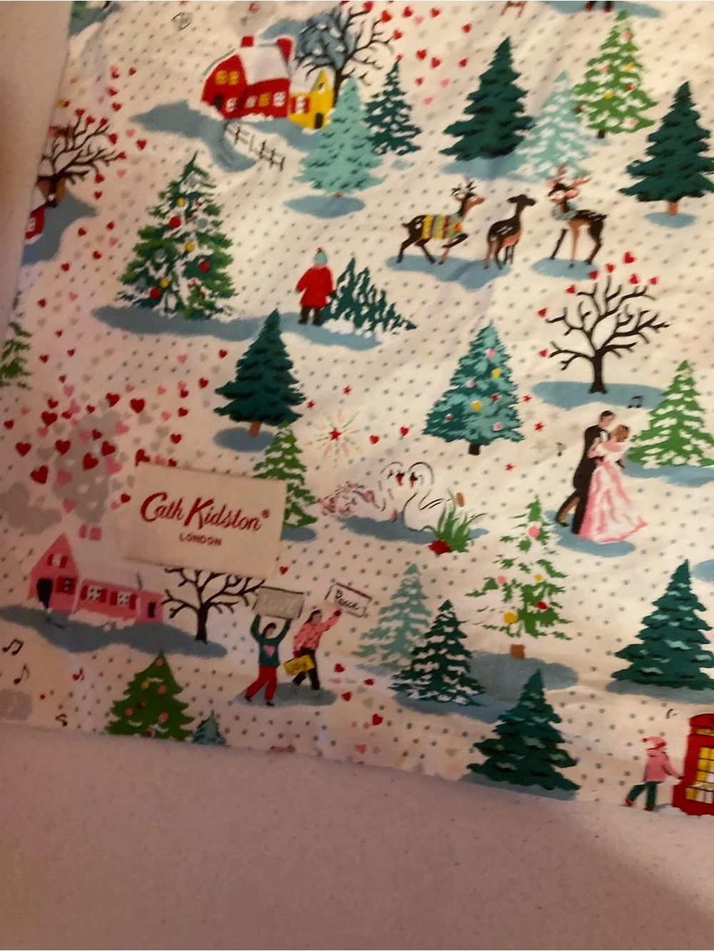 Cath Kidston Made In London PillowcaseHoliday Christmas Theme